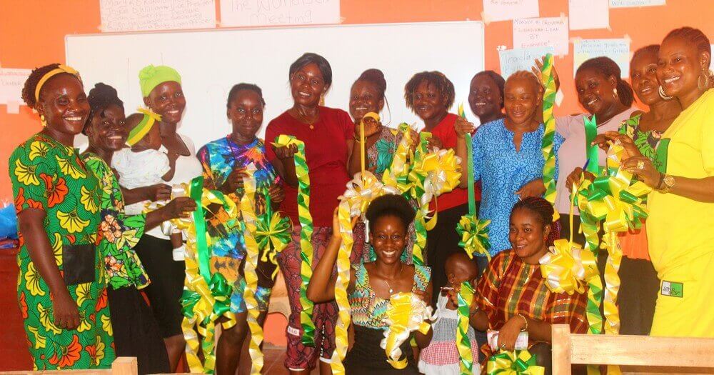 Women's Club members at Mineke Foundation, Liberia