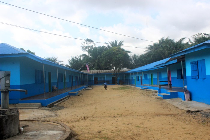 Damiefa School, yard view after renovation