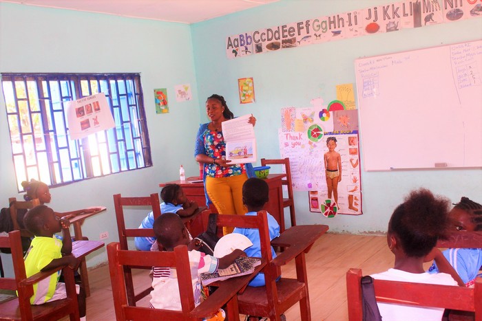 Teacher in classroom