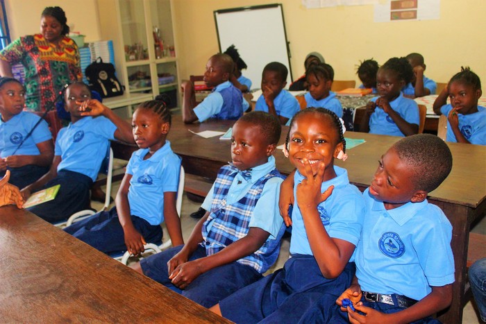 Students at Damiefa School